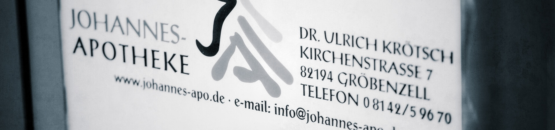 Historie - Johannes-Apotheke Gröbenzell - Christian Sickau e. K. - Apotheke und Klinikversorgung